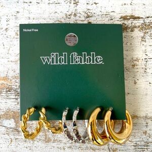 Wild Fable 3 Pc Earring Set